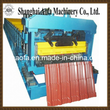 Colored Steel Glazed Tile Making Roll Forming Machine